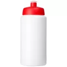 Baseline® Plus grip 500 ml sports lid sport bottle, HDPE Plastic, PP Plastic, White,Red  