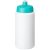Baseline® Plus grip 500 ml sports lid sport bottle, HDPE Plastic, PP Plastic, White,Aqua