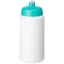 Baseline® Plus grip 500 ml sports lid sport bottle, HDPE Plastic, PP Plastic, White,Aqua