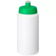   Baseline® Plus grip 500 ml sports lid sport bottle, HDPE Plastic, PP Plastic, White,Green  