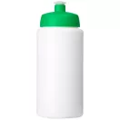 Baseline® Plus grip 500 ml sports lid sport bottle, HDPE Plastic, PP Plastic, White,Green  
