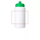 Baseline® Plus grip 500 ml sports lid sport bottle, HDPE Plastic, PP Plastic, White,Green  