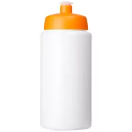   Baseline® Plus grip 500 ml sports lid sport bottle, HDPE Plastic, PP Plastic, White,Orange  