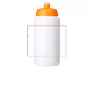   Baseline® Plus grip 500 ml sports lid sport bottle, HDPE Plastic, PP Plastic, White,Orange  