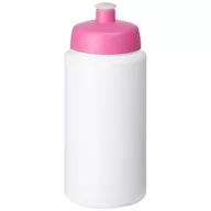   Baseline® Plus grip 500 ml sports lid sport bottle, HDPE Plastic, PP Plastic, White,Pink  
