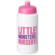   Baseline® Plus grip 500 ml sports lid sport bottle, HDPE Plastic, PP Plastic, White,Pink  