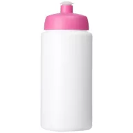   Baseline® Plus grip 500 ml sports lid sport bottle, HDPE Plastic, PP Plastic, White,Pink  