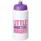 Baseline® Plus grip 500 ml sports lid sport bottle, HDPE Plastic, PP Plastic, White,Purple  