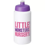   Baseline® Plus grip 500 ml sports lid sport bottle, HDPE Plastic, PP Plastic, White,Purple  