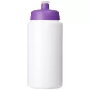Baseline® Plus grip 500 ml sports lid sport bottle, HDPE Plastic, PP Plastic, White,Purple  