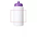 Baseline® Plus grip 500 ml sports lid sport bottle, HDPE Plastic, PP Plastic, White,Purple  