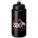 Baseline® Plus grip 500 ml sports lid sport bottle, HDPE Plastic, PP Plastic,  solid black