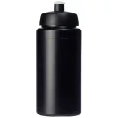 Baseline® Plus grip 500 ml sports lid sport bottle, HDPE Plastic, PP Plastic,  solid black