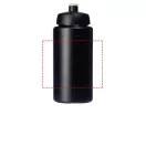 Baseline® Plus grip 500 ml sports lid sport bottle, HDPE Plastic, PP Plastic,  solid black