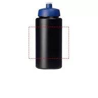   Baseline® Plus grip 500 ml sports lid sport bottle, HDPE Plastic, PP Plastic,  solid black,Blue