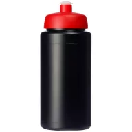   Baseline® Plus grip 500 ml sports lid sport bottle, HDPE Plastic, PP Plastic,  solid black,Red  