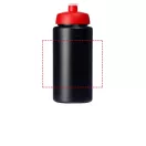 Baseline® Plus grip 500 ml sports lid sport bottle, HDPE Plastic, PP Plastic,  solid black,Red  