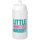 Baseline® Plus grip 500 ml sports lid sport bottle, HDPE Plastic, PP Plastic, Transparent,White