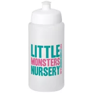   Baseline® Plus grip 500 ml sports lid sport bottle, HDPE Plastic, PP Plastic, Transparent,White