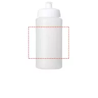   Baseline® Plus grip 500 ml sports lid sport bottle, HDPE Plastic, PP Plastic, Transparent,White