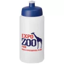 Baseline® Plus grip 500 ml sports lid sport bottle, HDPE Plastic, PP Plastic, Transparent,Blue