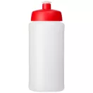 Baseline® Plus grip 500 ml sports lid sport bottle, HDPE Plastic, PP Plastic, Transparent,Red  