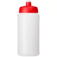   Baseline® Plus grip 500 ml sports lid sport bottle, HDPE Plastic, PP Plastic, Transparent,Red  