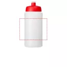 Baseline® Plus grip 500 ml sports lid sport bottle, HDPE Plastic, PP Plastic, Transparent,Red  