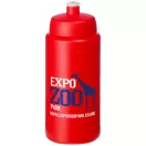 Baseline® Plus grip 500 ml sports lid sport bottle, HDPE Plastic, PP Plastic, Red