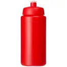 Baseline® Plus grip 500 ml sports lid sport bottle, HDPE Plastic, PP Plastic, Red