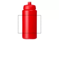   Baseline® Plus grip 500 ml sports lid sport bottle, HDPE Plastic, PP Plastic, Red