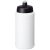 Baseline® Plus 500 ml bottle with sports lid, HDPE Plastic, PP Plastic, White, solid black
