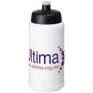   Baseline® Plus 500 ml bottle with sports lid, HDPE Plastic, PP Plastic, White, solid black