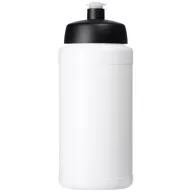   Baseline® Plus 500 ml bottle with sports lid, HDPE Plastic, PP Plastic, White, solid black