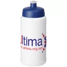 Baseline® Plus 500 ml bottle with sports lid, HDPE Plastic, PP Plastic, White,Blue