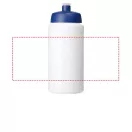 Baseline® Plus 500 ml bottle with sports lid, HDPE Plastic, PP Plastic, White,Blue