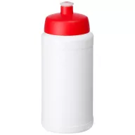   Baseline® Plus 500 ml bottle with sports lid, HDPE Plastic, PP Plastic, White,Red  