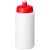 Baseline® Plus 500 ml bottle with sports lid, HDPE Plastic, PP Plastic, White,Red  