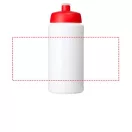 Baseline® Plus 500 ml bottle with sports lid, HDPE Plastic, PP Plastic, White,Red  