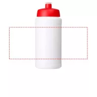   Baseline® Plus 500 ml bottle with sports lid, HDPE Plastic, PP Plastic, White,Red  