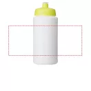 Baseline® Plus 500 ml bottle with sports lid, HDPE Plastic, PP Plastic, White,Lime  