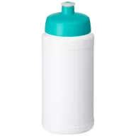   Baseline® Plus 500 ml bottle with sports lid, HDPE Plastic, PP Plastic, White,Aqua