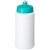 Baseline® Plus 500 ml bottle with sports lid, HDPE Plastic, PP Plastic, White,Aqua