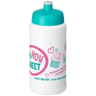   Baseline® Plus 500 ml bottle with sports lid, HDPE Plastic, PP Plastic, White,Aqua