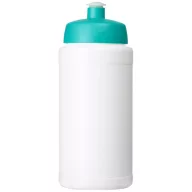   Baseline® Plus 500 ml bottle with sports lid, HDPE Plastic, PP Plastic, White,Aqua