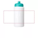 Baseline® Plus 500 ml bottle with sports lid, HDPE Plastic, PP Plastic, White,Aqua