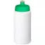 Baseline® Plus 500 ml bottle with sports lid, HDPE Plastic, PP Plastic, White,Green  