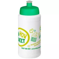   Baseline® Plus 500 ml bottle with sports lid, HDPE Plastic, PP Plastic, White,Green  