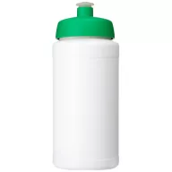   Baseline® Plus 500 ml bottle with sports lid, HDPE Plastic, PP Plastic, White,Green  