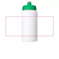   Baseline® Plus 500 ml bottle with sports lid, HDPE Plastic, PP Plastic, White,Green  